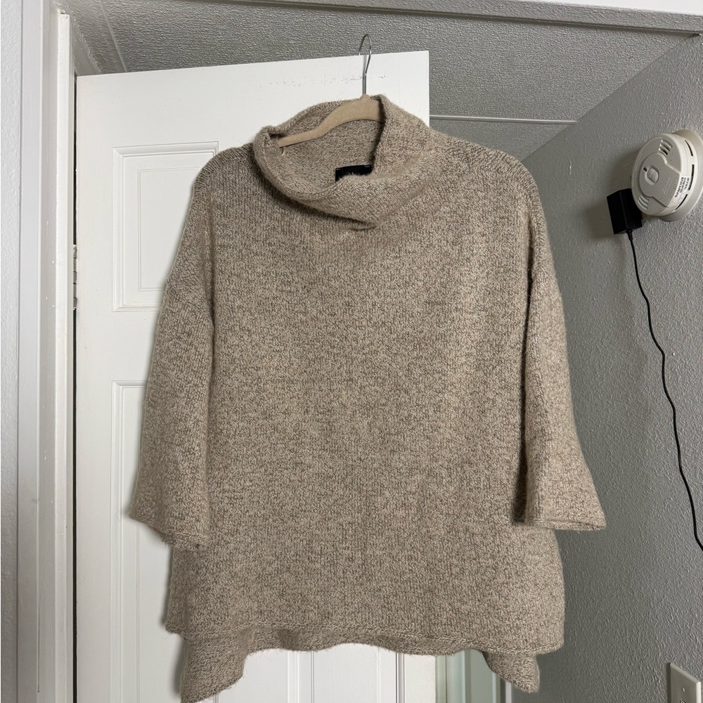 ZARA Italian knit sweater with slouchy mock neck